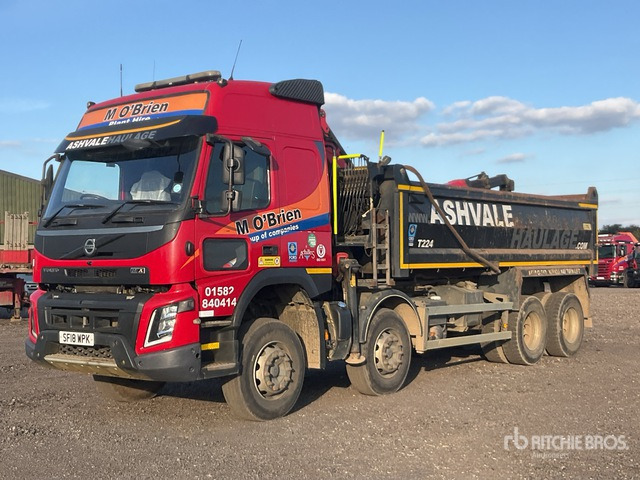 2018 Volvo FMX 8x4 Twin-Steer Sleeper Dump Truck with Crane - قلابات: صور 4 2018 Volvo FMX 8x4 Twin-Steer Sleeper Dump Truck with Crane - قلابات: صور 4