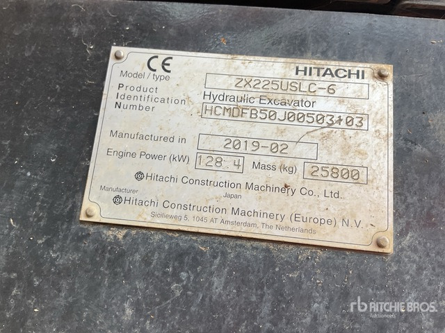 2019 Hitachi ZX225USLC-6 Tracked Excavator - حفارات زحافة: صور 3 2019 Hitachi ZX225USLC-6 Tracked Excavator - حفارات زحافة: صور 3
