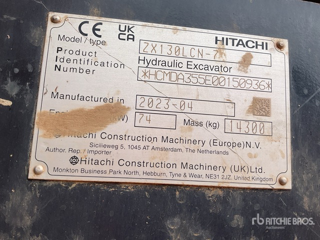2023 Hitachi ZX130LCN-7 Tracked Excavator - حفارات زحافة: صور 2 2023 Hitachi ZX130LCN-7 Tracked Excavator - حفارات زحافة: صور 2