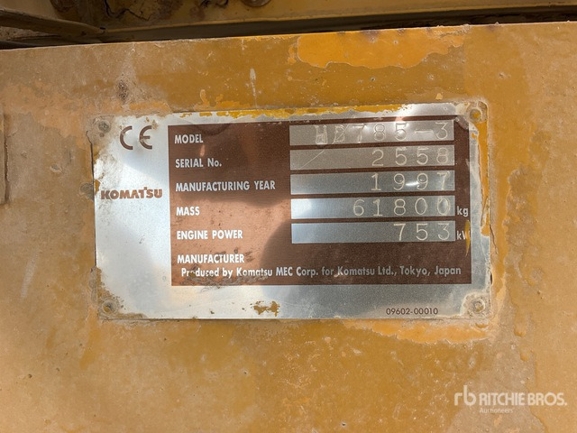 1997 Komatsu HD785-3 Haul Truck - شاحنة قلابة للمحاجر: صور 5 1997 Komatsu HD785-3 Haul Truck - شاحنة قلابة للمحاجر: صور 5