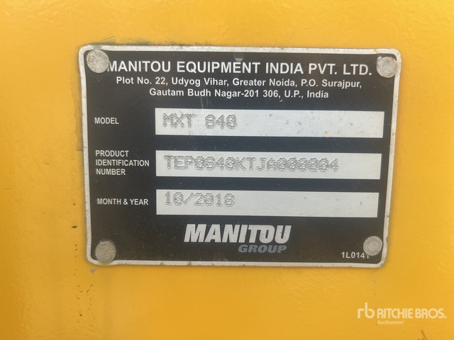 2018 Manitou MXT840 - رافعة تلسكوبية: صور 4 2018 Manitou MXT840 - رافعة تلسكوبية: صور 4