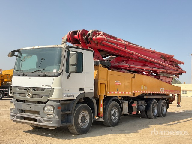 2019 Mercedes Benz Actros 4144 2019 Sany SYM5449THB 56 m on 8x ... Concrete Pump Truck - مضخة خرسانة: صور 1 2019 Mercedes Benz Actros 4144 2019 Sany SYM5449THB 56 m on 8x ... Concrete Pump Truck - مضخة خرسانة: صور 1