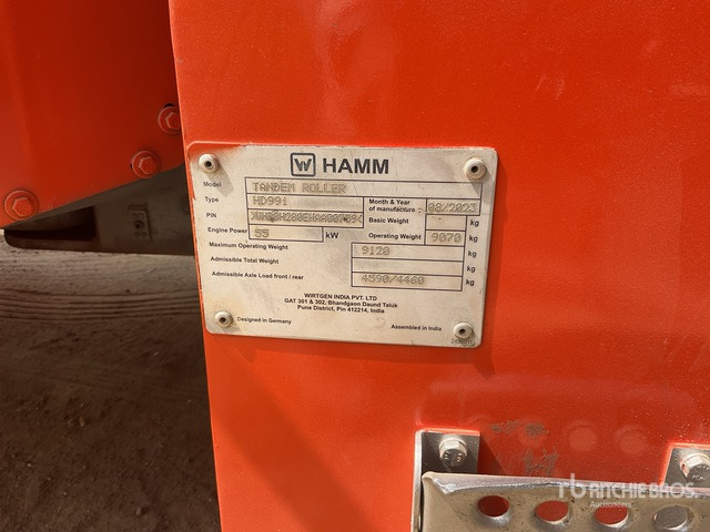 2023 Hamm HD99i - مدحلة الأسفلت: صور 3 2023 Hamm HD99i - مدحلة الأسفلت: صور 3