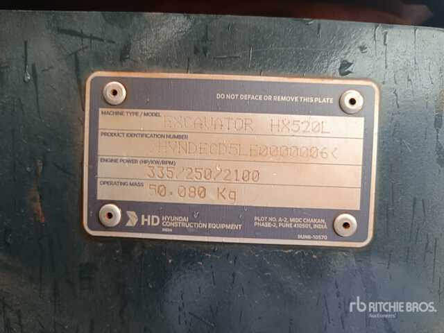 2025 Hyundai HX520L - حفارات زحافة: صور 1 2025 Hyundai HX520L - حفارات زحافة: صور 1