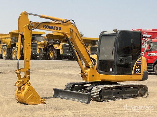 Komatsu PC56-7 - حفارة مصغرة: صور 1 Komatsu PC56-7 - حفارة مصغرة: صور 1