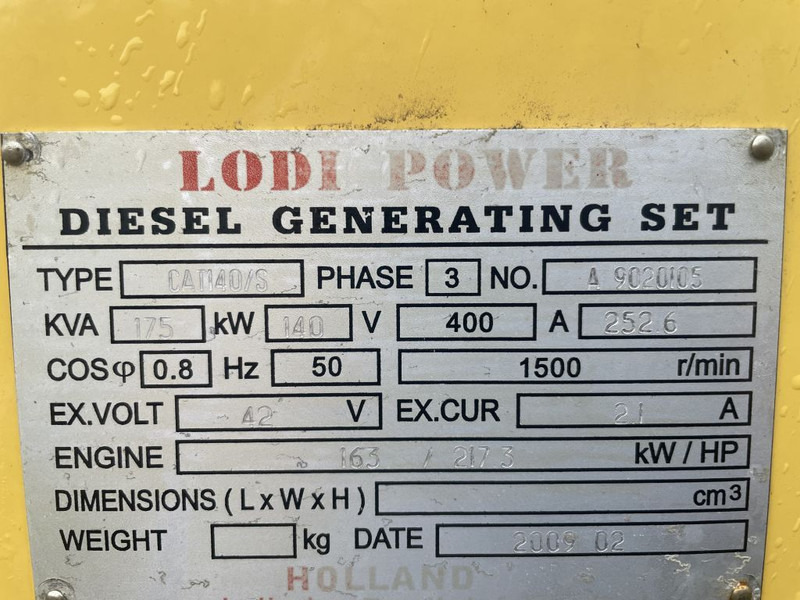 مجموعة المولدات Lodi Power 175KVA GENERATOR BRAND NEW: صور 14 مجموعة المولدات Lodi Power 175KVA GENERATOR BRAND NEW: صور 14