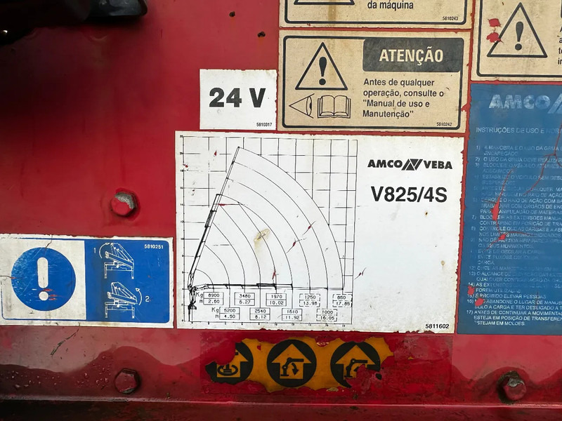 قلابات, شاحنة كرين Mercedes-Benz SK 1935 V8 4X2 Tipper Spring/Spring AMCO V825 9T Crane: صور 14