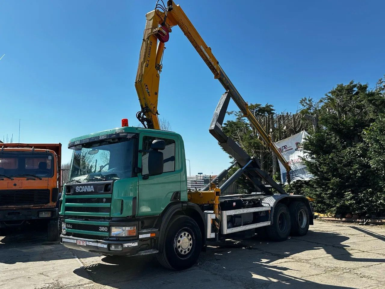Scania P114-380 6X2 Ampirol + Heila 13000 5T Crane Manu - شاحنات الحاويات / جسم علوي قابل للتغيير شاحنة: صور 2 Scania P114-380 6X2 Ampirol + Heila 13000 5T Crane Manu - شاحنات الحاويات / جسم علوي قابل للتغيير شاحنة: صور 2