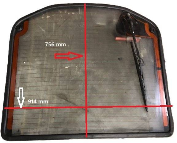 Back window for Linde - نافذة و قطع الغيار - معدات المناولة: صور 1 Back window for Linde - نافذة و قطع الغيار - معدات المناولة: صور 1