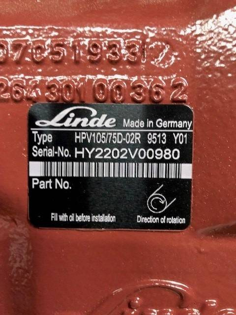 Hydraulic pump HPV105/75D-02R 9513 - نقل الحركة - معدات المناولة: صور 4 Hydraulic pump HPV105/75D-02R 9513 - نقل الحركة - معدات المناولة: صور 4