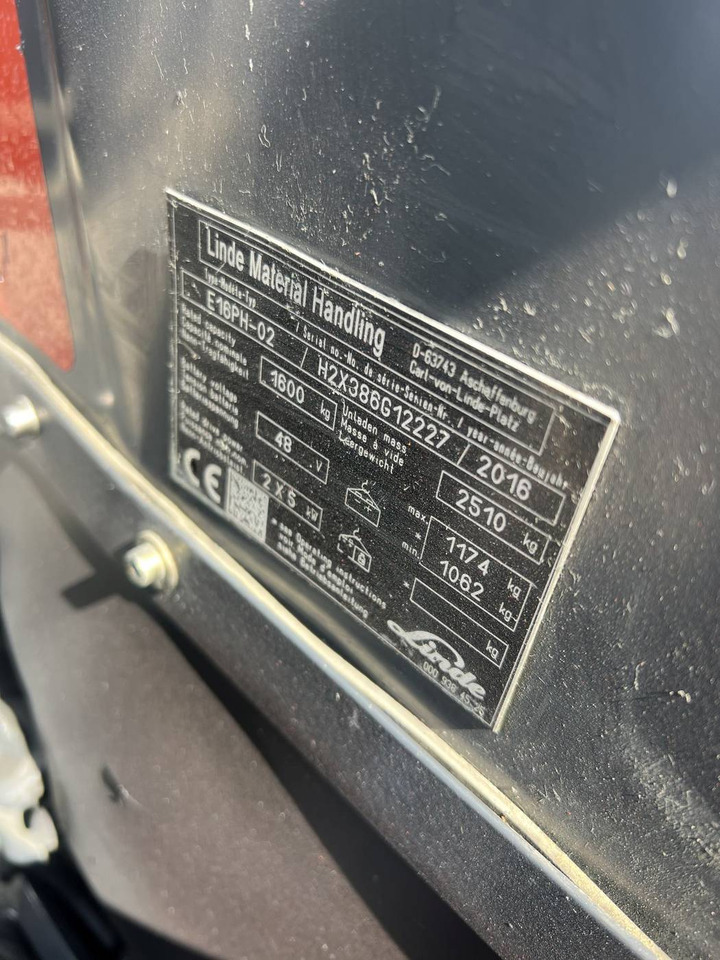 رافعة شوكية كهربائية Linde E16PH (386-02) EVO: صور 19