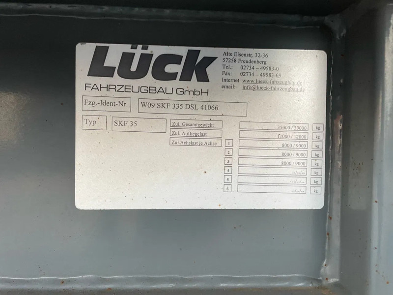 قلابة نصف مقطورة LUECK 60m3 Schrottkipper Hardox SAF Alcoa, nieuwe APK tot 22-5-2026: صور 11