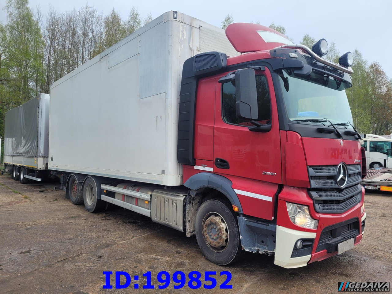 MERCEDES-BENZ Actros 2551 6x2 Euro5 + tilt trailer - بصندوق مغلق شاحنة: صور 1 MERCEDES-BENZ Actros 2551 6x2 Euro5 + tilt trailer - بصندوق مغلق شاحنة: صور 1