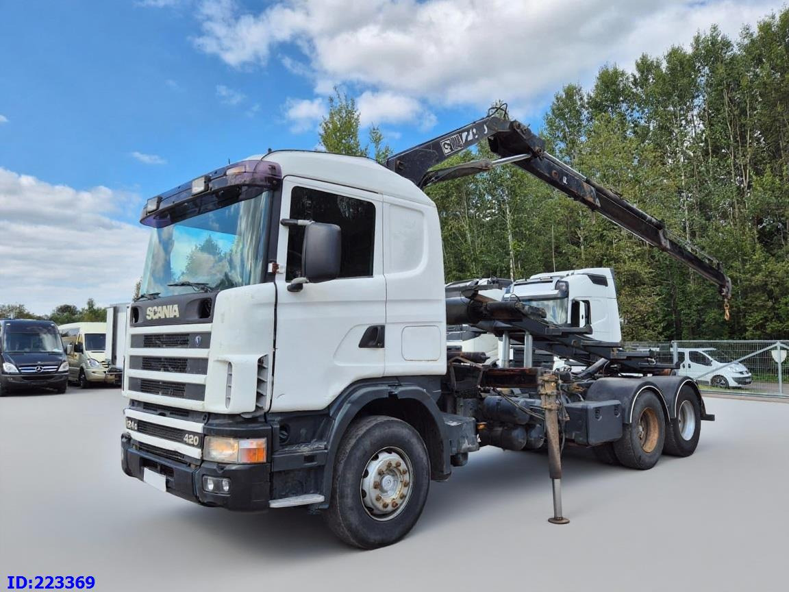 SCANIA R124 420 + Crane HIAB 140AW - قلابات: صور 1 SCANIA R124 420 + Crane HIAB 140AW - قلابات: صور 1