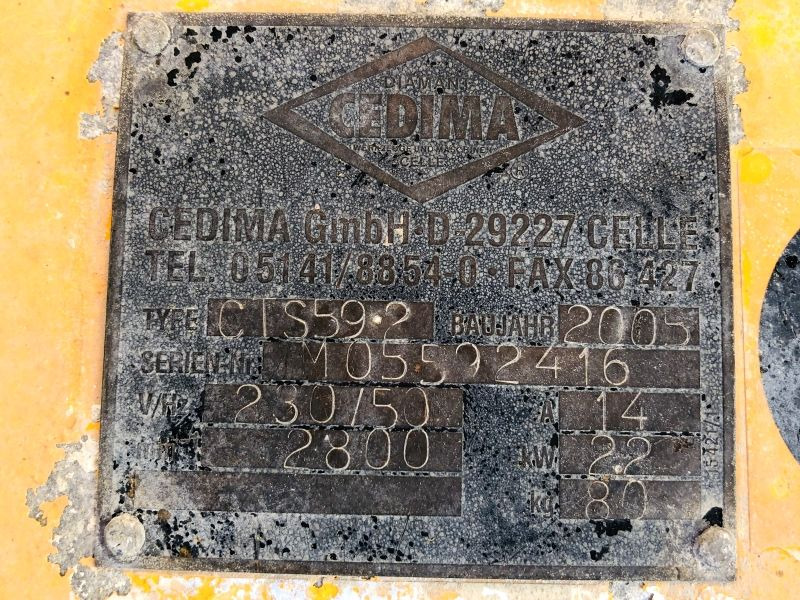 Cedima CTS 59.2 (2907) - معدات البناء: صور 3 Cedima CTS 59.2 (2907) - معدات البناء: صور 3