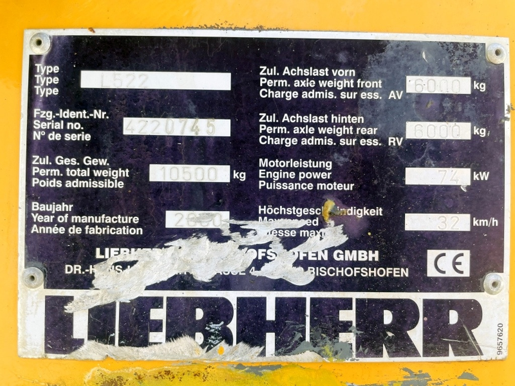 Liebherr L522 (4023) - اللودر بعجل: صور 4 Liebherr L522 (4023) - اللودر بعجل: صور 4