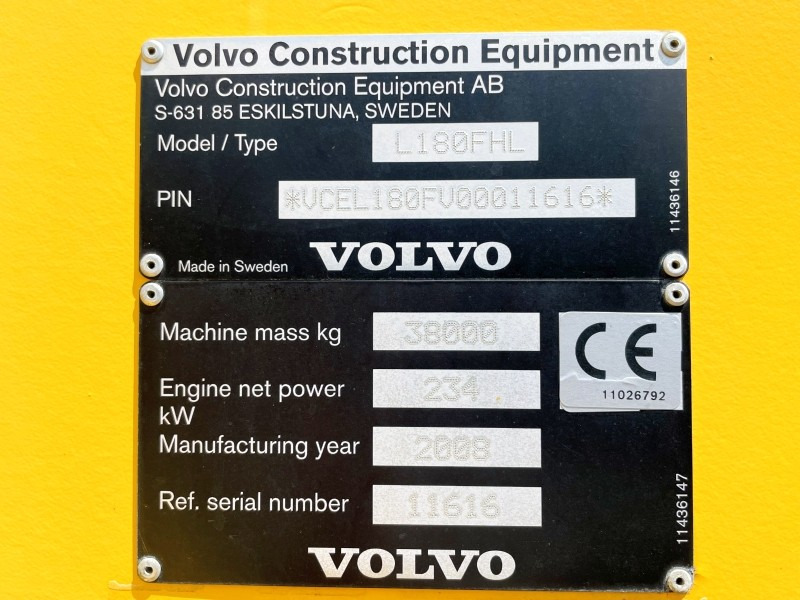 اللودر بعجل Volvo L180F HL (3646): صور 6
