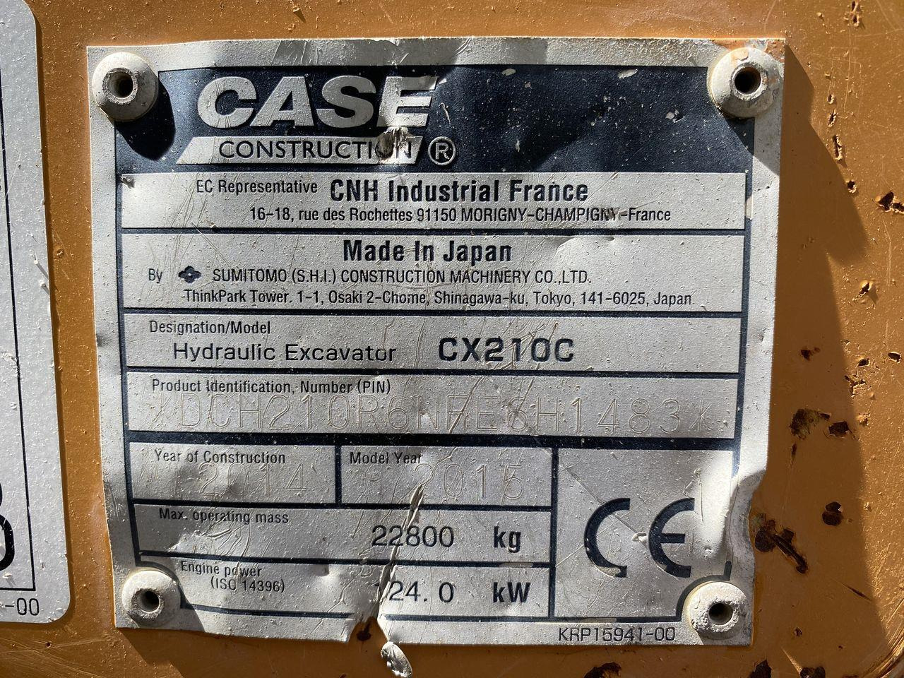 حفارات زحافة Case CX210C: صور 12 حفارات زحافة Case CX210C: صور 12