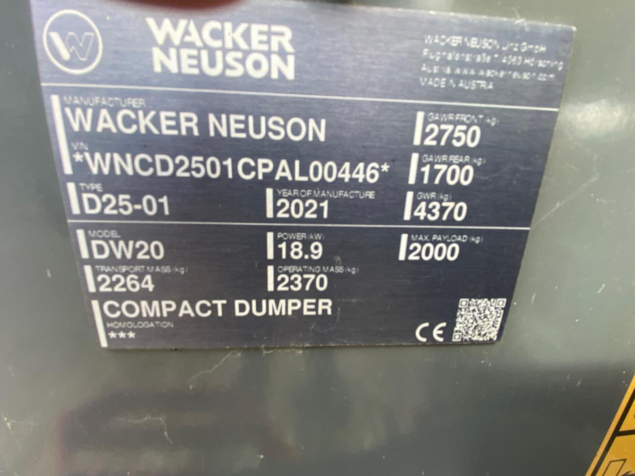 Wacker Neuson DW20 - شاحنة قلابة صغيرة: صور 5 Wacker Neuson DW20 - شاحنة قلابة صغيرة: صور 5