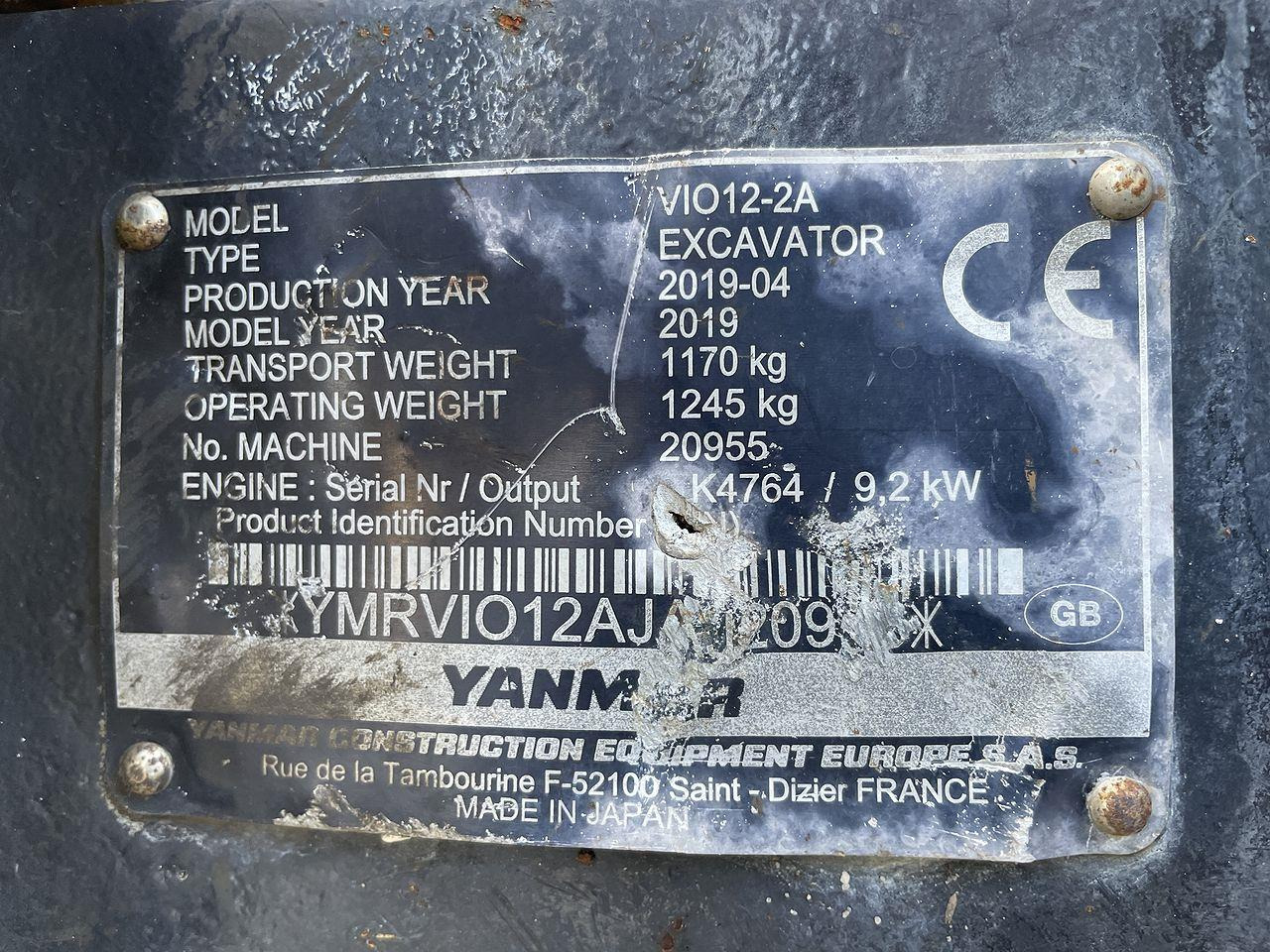 Yanmar VIO12 إيجار Yanmar VIO12: صور 13