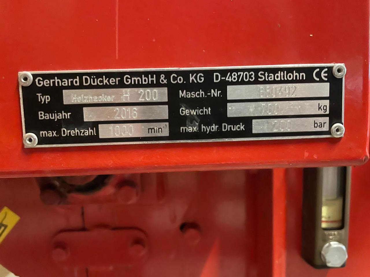 Dücker H200 - ماكينة تقطيع الأغصان: صور 4 Dücker H200 - ماكينة تقطيع الأغصان: صور 4