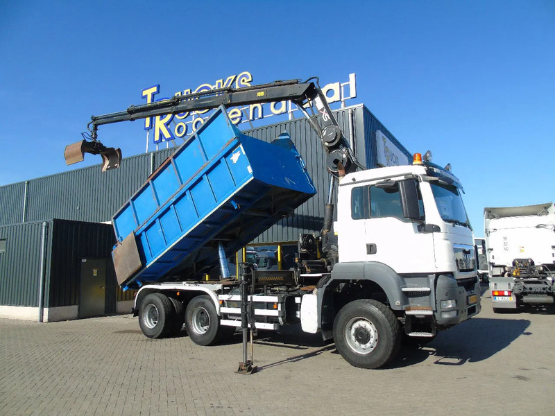 MAN TGX + 6x6 + HIAB 166 E3 HIPRO + 3SIDE TIPPER - قلابات, شاحنة كرين: صور 2 MAN TGX + 6x6 + HIAB 166 E3 HIPRO + 3SIDE TIPPER - قلابات, شاحنة كرين: صور 2