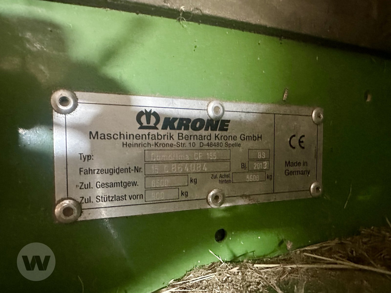 Krone Comprima CF 155 XC - مكبس القش الدائري: صور 2 Krone Comprima CF 155 XC - مكبس القش الدائري: صور 2