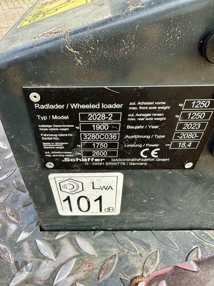 Schäffer 2028 - لودر مفصلي صغير: صور 2 Schäffer 2028 - لودر مفصلي صغير: صور 2