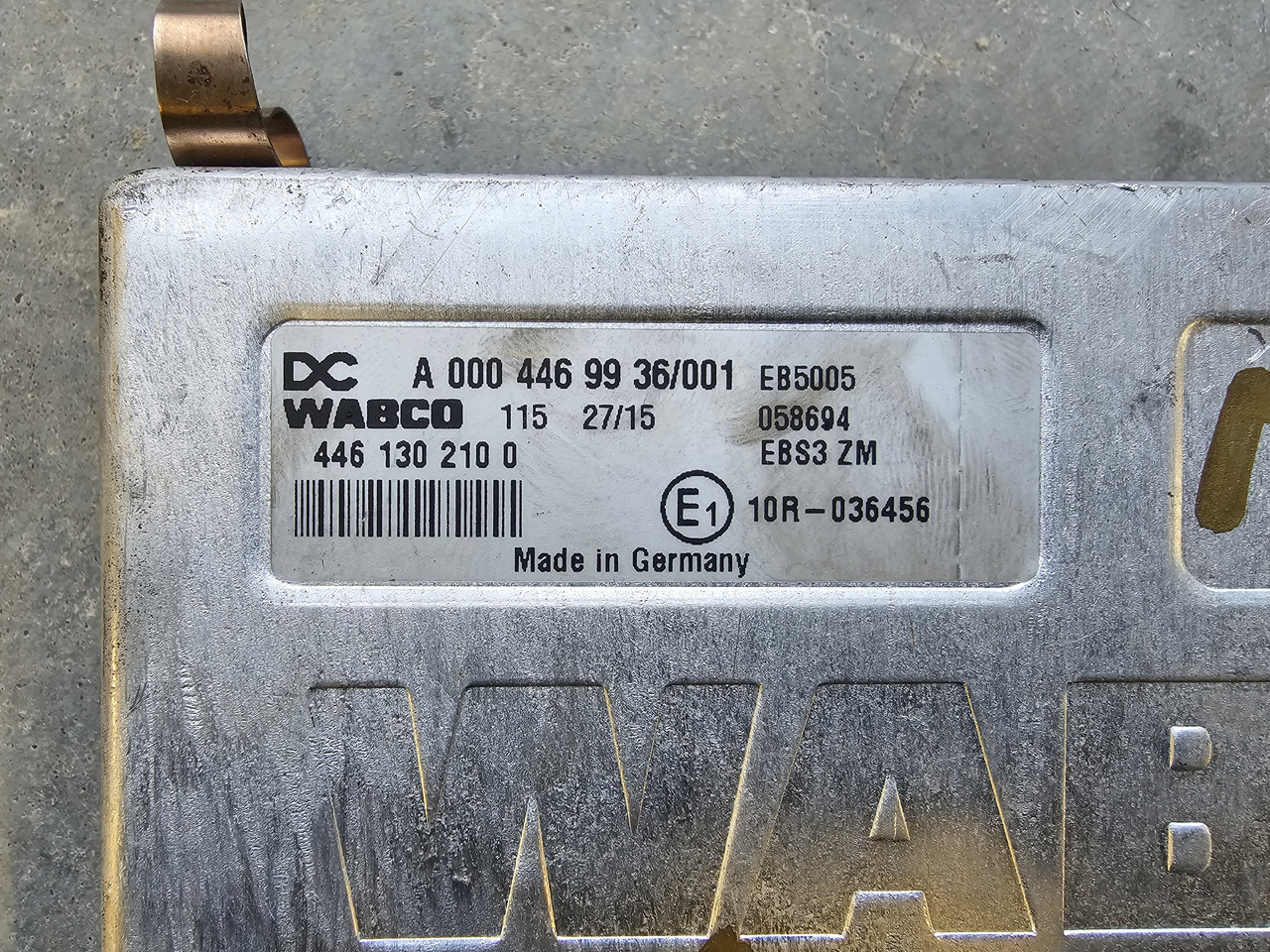 MERCEDES-BENZ ATEGO MP4 EURO 6 / ABS EBS CONTROL UNIT / A0004469936 - كتلة التحكم: صور 3 MERCEDES-BENZ ATEGO MP4 EURO 6 / ABS EBS CONTROL UNIT / A0004469936 - كتلة التحكم: صور 3