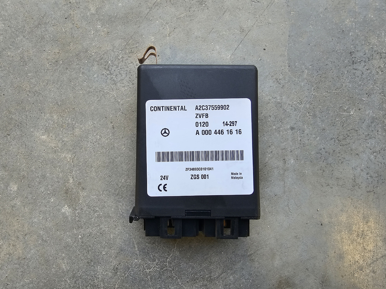 MERCEDES-BENZ ATEGO MP4 EURO 6 / CENTRAL LOCK ECU ZVFB / A0004461616 - كتلة التحكم: صور 2 MERCEDES-BENZ ATEGO MP4 EURO 6 / CENTRAL LOCK ECU ZVFB / A0004461616 - كتلة التحكم: صور 2