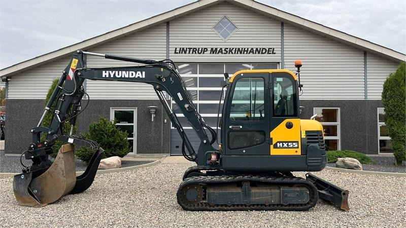 Hyundai HX55 Med Hydrema skifte og centralsmørring og grab  - حفارة مصغرة: صور 1 Hyundai HX55 Med Hydrema skifte og centralsmørring og grab  - حفارة مصغرة: صور 1