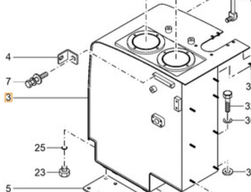 Case 3LM9-07010 - خزان هيدروليكي - آلات البناء: صور 1 Case 3LM9-07010 - خزان هيدروليكي - آلات البناء: صور 1