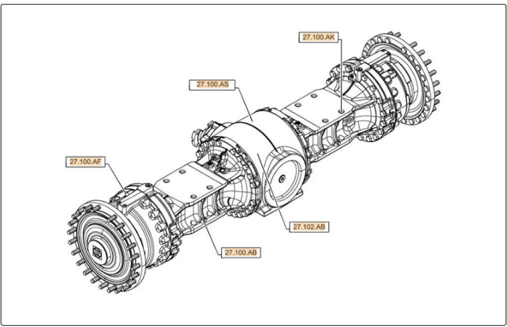 Case 84259022 - المحور الخلفي - آلات البناء: صور 1 Case 84259022 - المحور الخلفي - آلات البناء: صور 1