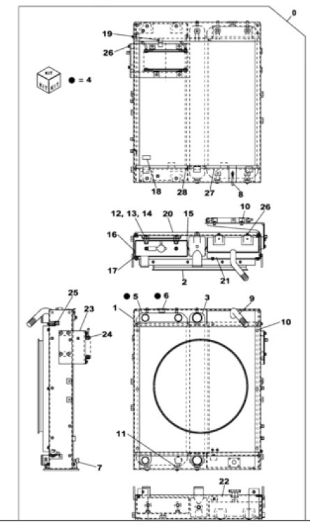 Case KNH10451 - KNH10450 - نظام التبريد - آلات البناء: صور 1 Case KNH10451 - KNH10450 - نظام التبريد - آلات البناء: صور 1