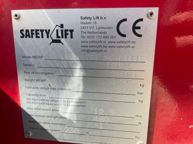 Hinowa Lightlift 26.14 III S - رافعات سلة مفصلية: صور 3 Hinowa Lightlift 26.14 III S - رافعات سلة مفصلية: صور 3