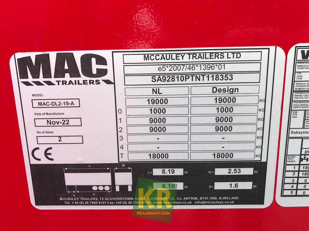 MAC Trailers 16 PREMIUM - عربة مسطحة منخفضة مقطورة: صور 3 MAC Trailers 16 PREMIUM - عربة مسطحة منخفضة مقطورة: صور 3