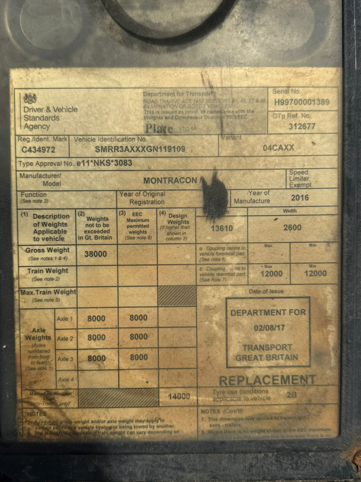 Montracon 2016 SLXe 200 – CML449 - مبردة نصف مقطورة: صور 3 Montracon 2016 SLXe 200 – CML449 - مبردة نصف مقطورة: صور 3