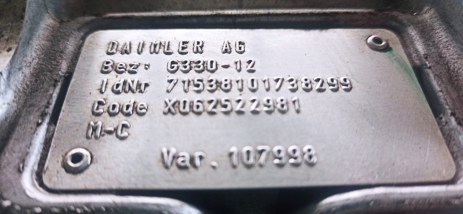 MERCEDES-BENZ G330-12 ACTROS - علبة التروس و قطع الغيار - شاحنة: صور 4 MERCEDES-BENZ G330-12 ACTROS - علبة التروس و قطع الغيار - شاحنة: صور 4