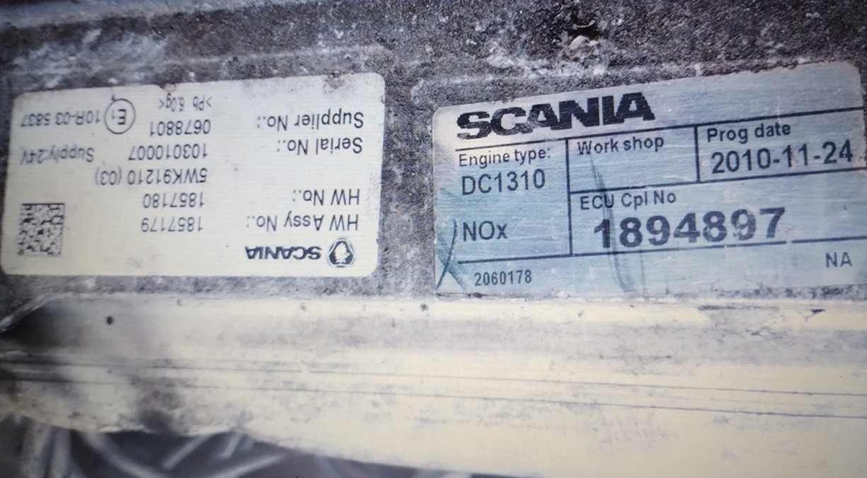 SCANIA STEROWNIK SILNIKA R 440 XPI E5 DC1310 1894897 1857179 1857180 - كتلة التحكم: صور 1 SCANIA STEROWNIK SILNIKA R 440 XPI E5 DC1310 1894897 1857179 1857180 - كتلة التحكم: صور 1