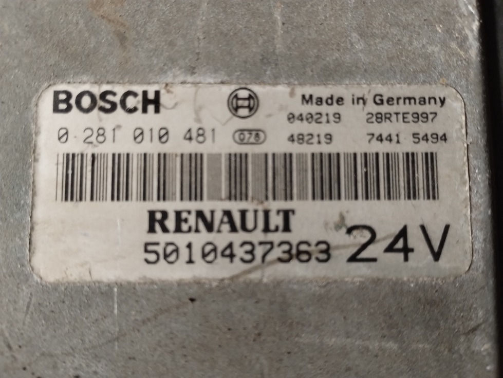 STEROWNIK SILNIKA RENAULT MAGNUM 440 MACK 0281010481 5010437363 - كتلة التحكم: صور 2 STEROWNIK SILNIKA RENAULT MAGNUM 440 MACK 0281010481 5010437363 - كتلة التحكم: صور 2