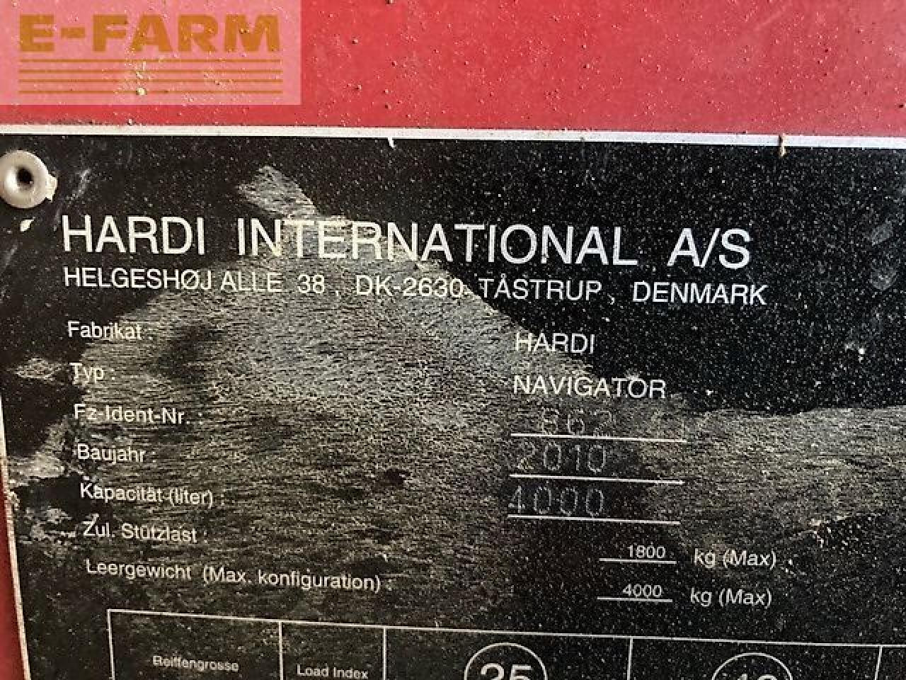 Hardi navigator 4000 - آلة الرش المقطورة: صور 3 Hardi navigator 4000 - آلة الرش المقطورة: صور 3