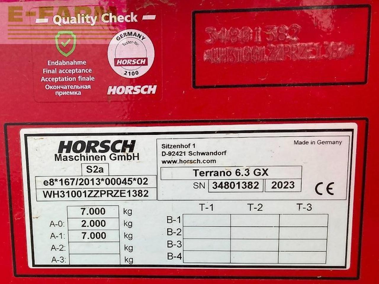 مسلفة Horsch terrano 6.3 gx vorführgerät bj.2023: صور 15