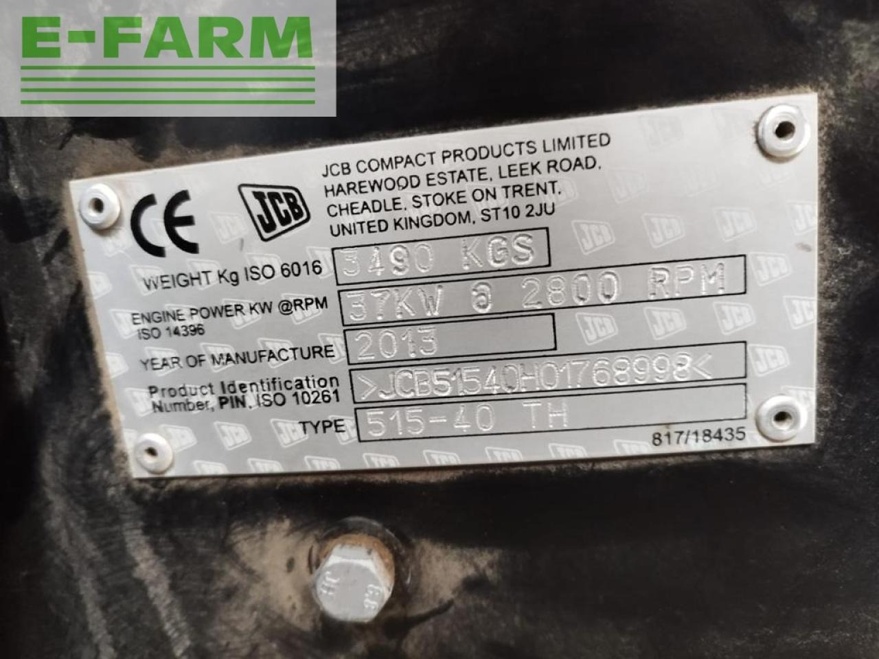 رافعة تلسكوبية JCB JCB 515-40 TH: صور 11