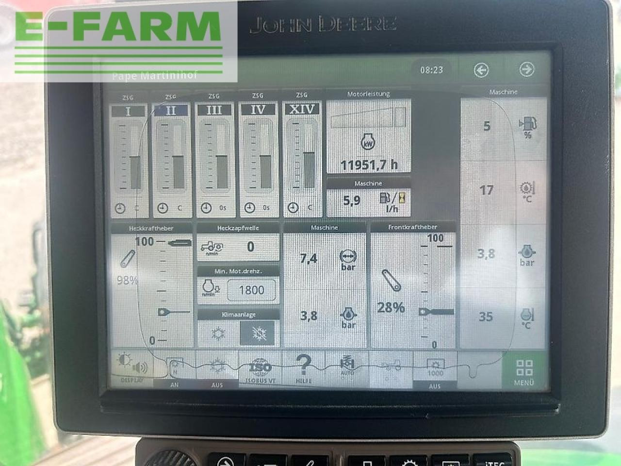 جرار John Deere 7290r: صور 10