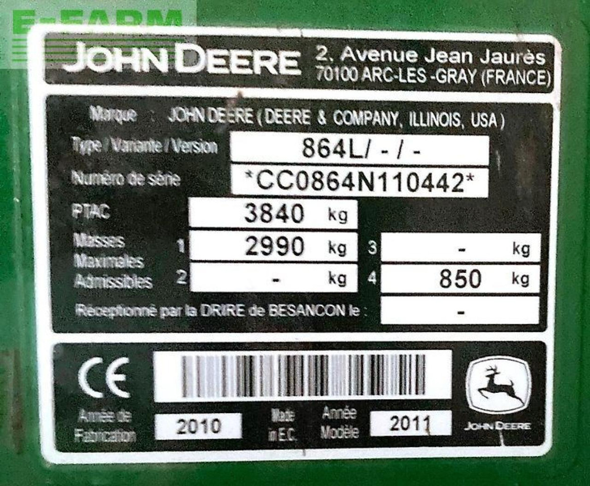 مكبس البالات المستطيله John Deere 864 premium maxicut: صور 18 مكبس البالات المستطيله John Deere 864 premium maxicut: صور 18
