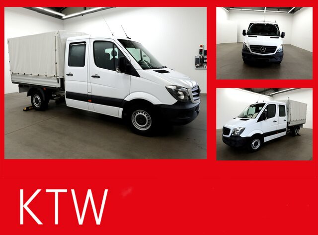 الشاحنات الصغيرة المسطحة, الشاحنات الصغيرة كابينة مزدوجة MERCEDES-BENZ Sprinter 214 CDI DOKA Pritsche,Klima,EURO6: صور 1