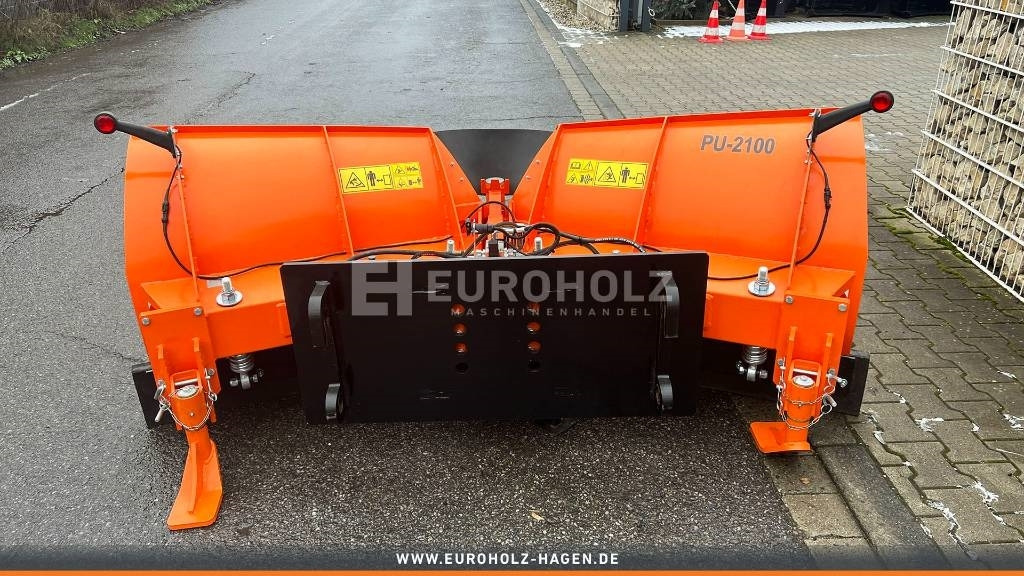 جديد كاسحة ثلوج - الآلات والماكينات الزراعية Schneeschild Schneepflug Radlader Kramer 5055 5085: صور 7