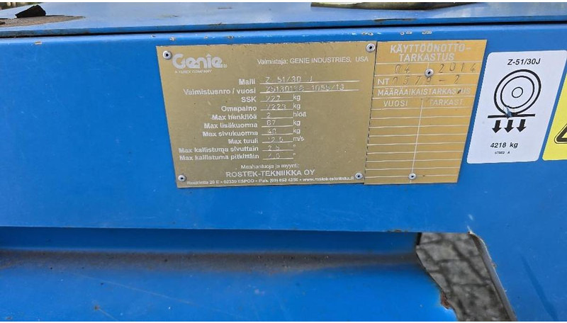 رافعات سلة مفصلية Genie Z-51/30J Teleskoparbeitsbühne: صور 17