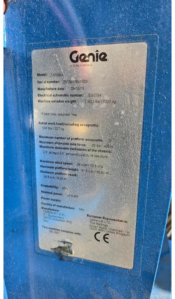 رافعات سلة مفصلية Genie Z-51/30J Teleskoparbeitsbühne: صور 16