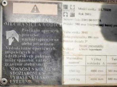 Hyster H1.75XM - رافعة شوكية: صور 2 Hyster H1.75XM - رافعة شوكية: صور 2